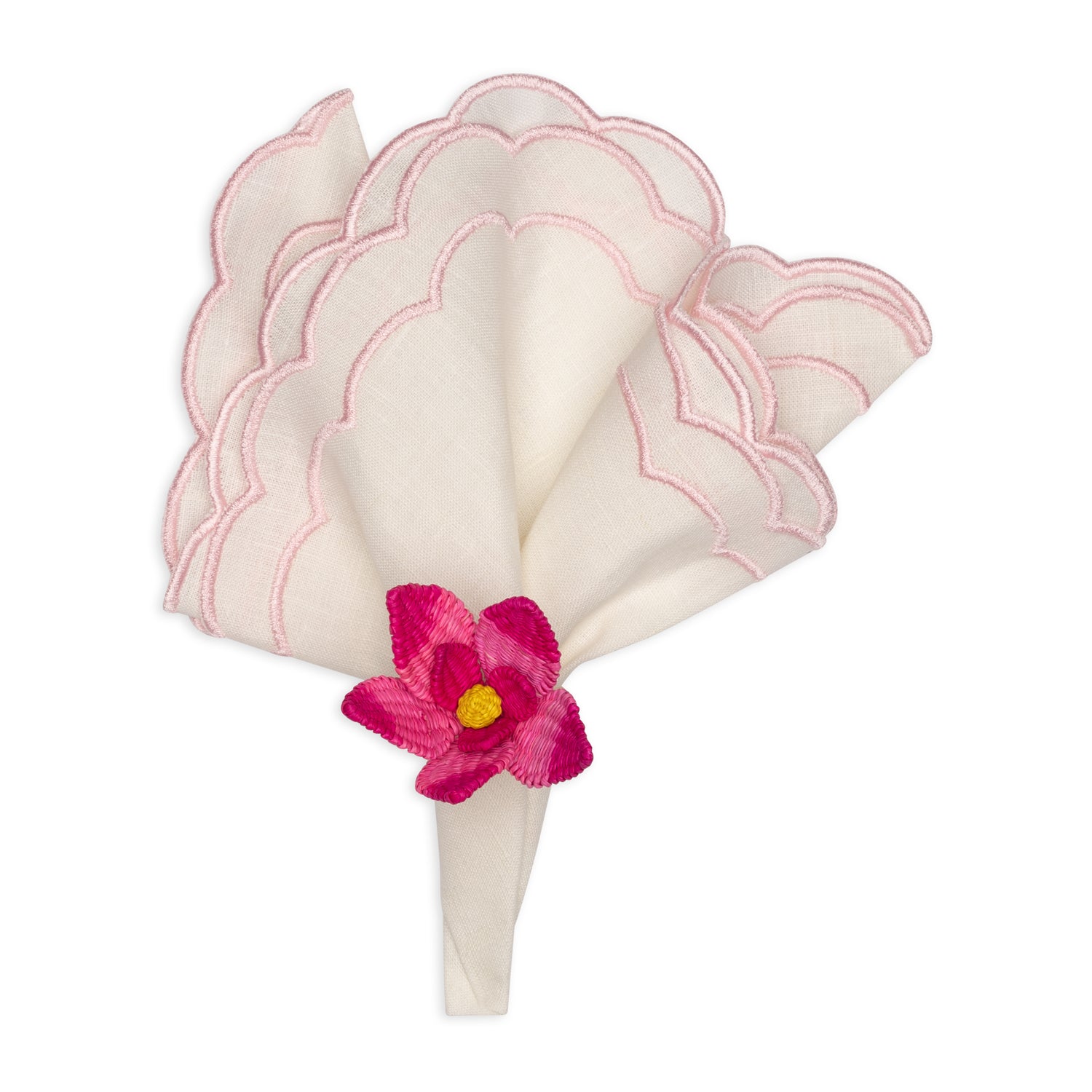 Napkin ring | Pink Flower - per piece