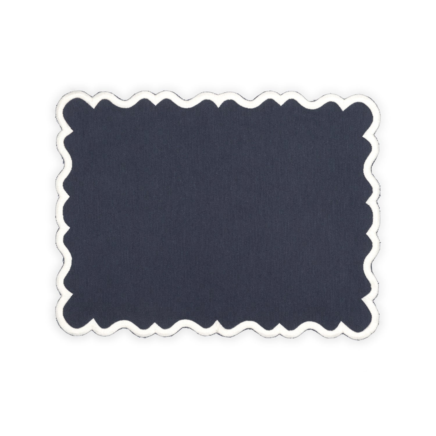 Elin Placemat | Midnight blue with white - set of 2