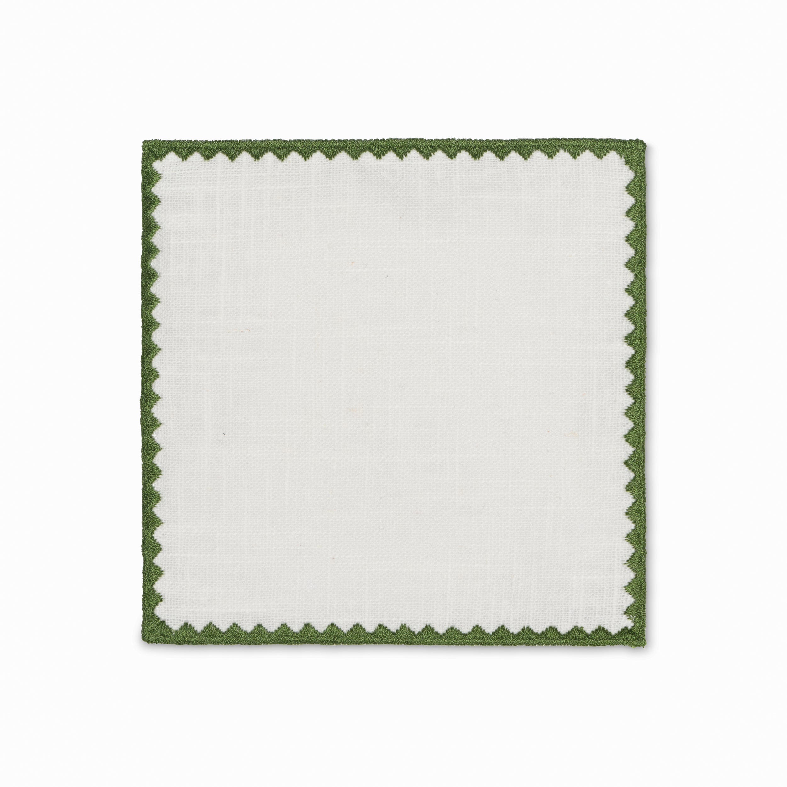 Ziggy Cocktail Napkin | Dark Green - Set of 2