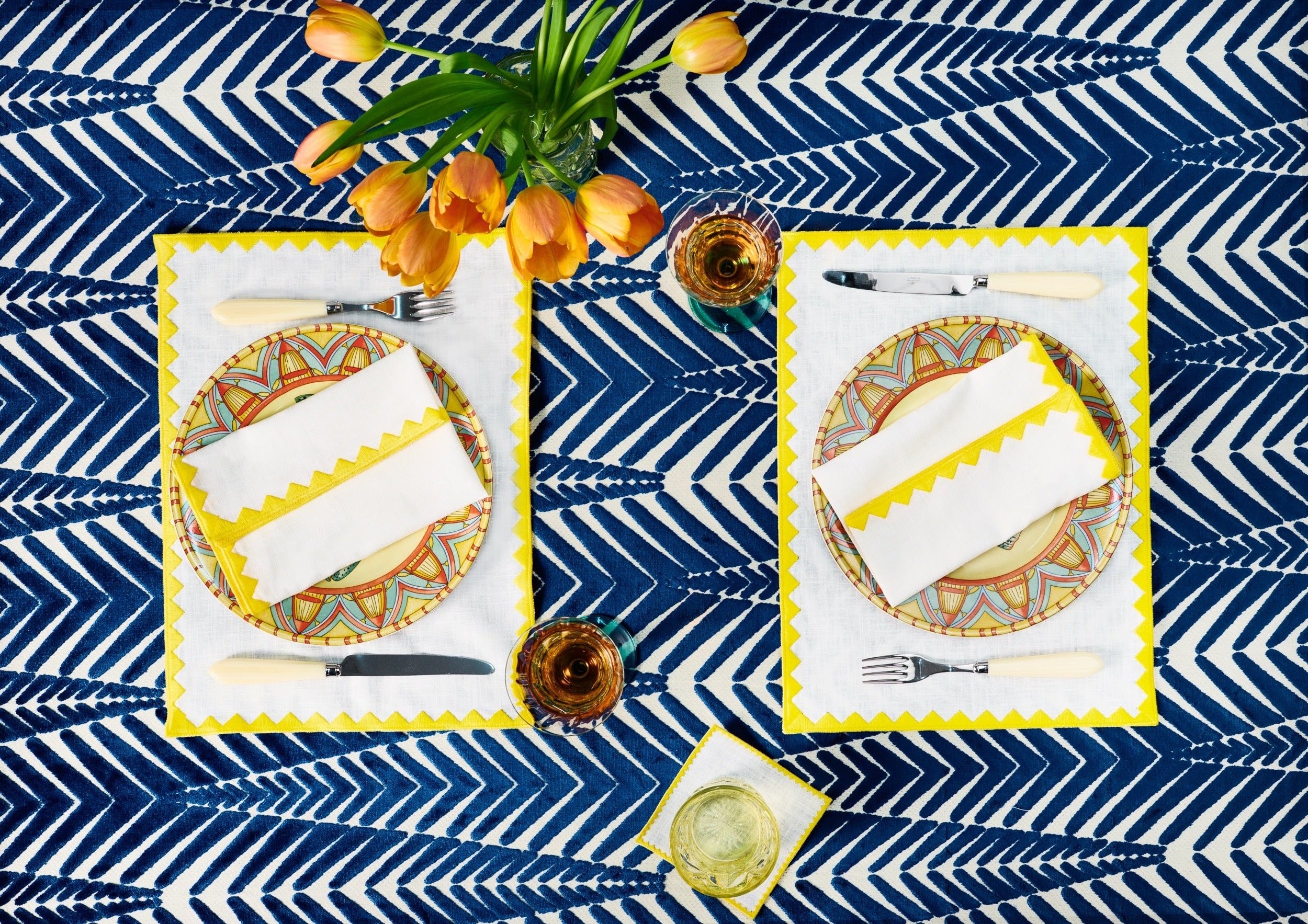 Ziggy Napkin | Yellow - set of 2