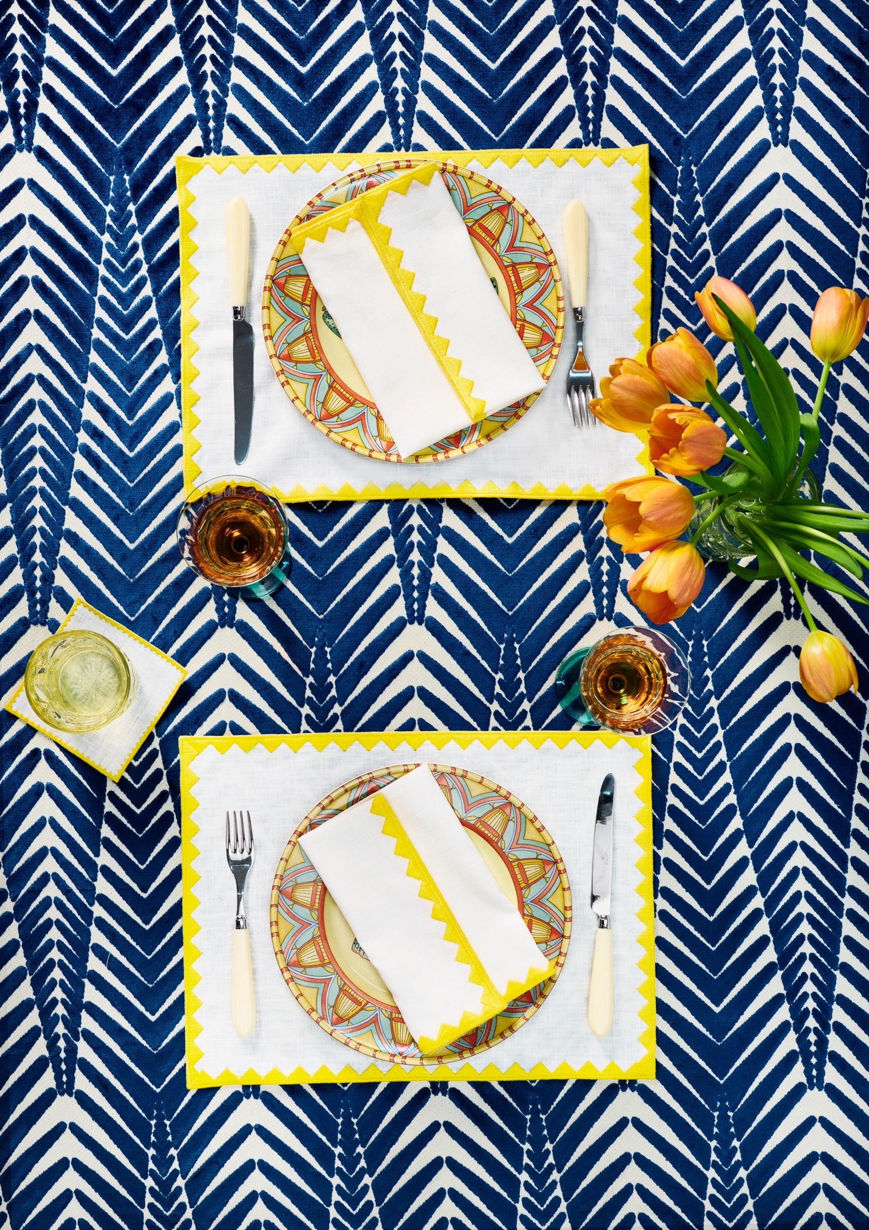 Ziggy Placemat | Yellow - set of 2