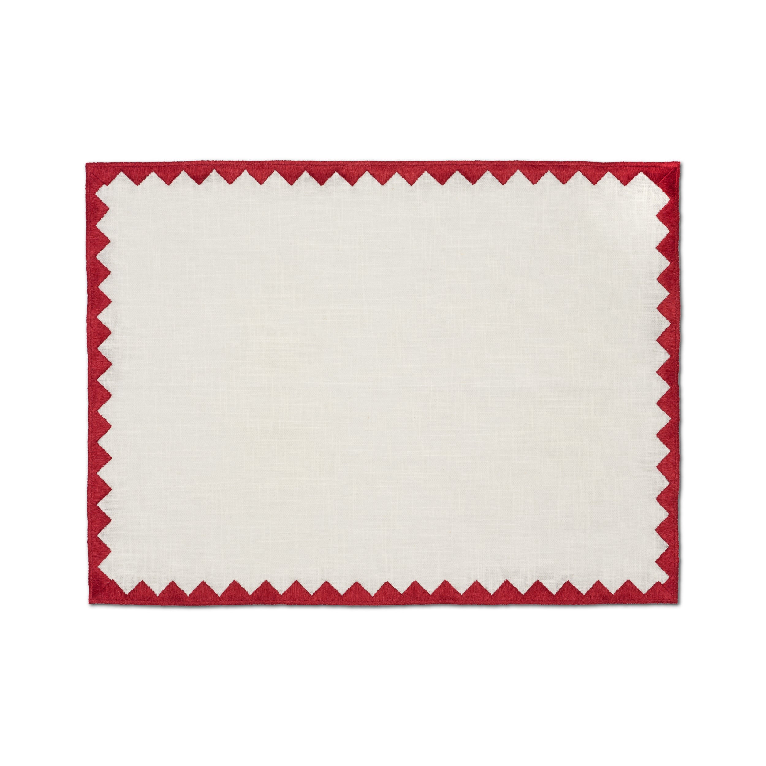 Ziggy Placemat | Ruby red - set of 2