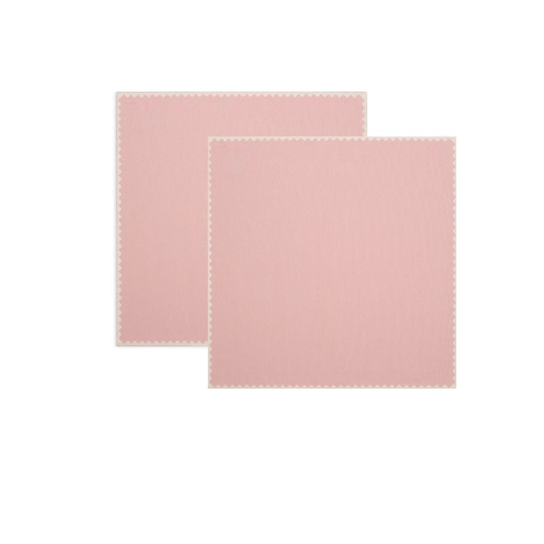 Ziggy napkin | pink and white - set of 2