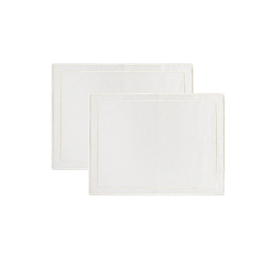 Evergreen Placemat | White linen - set of 2