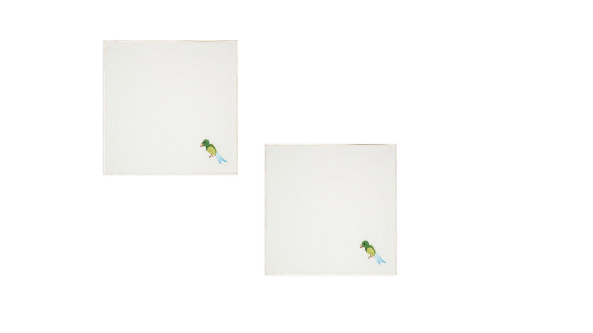 Evergreen Napkin | Toucan embroidery - set of 2