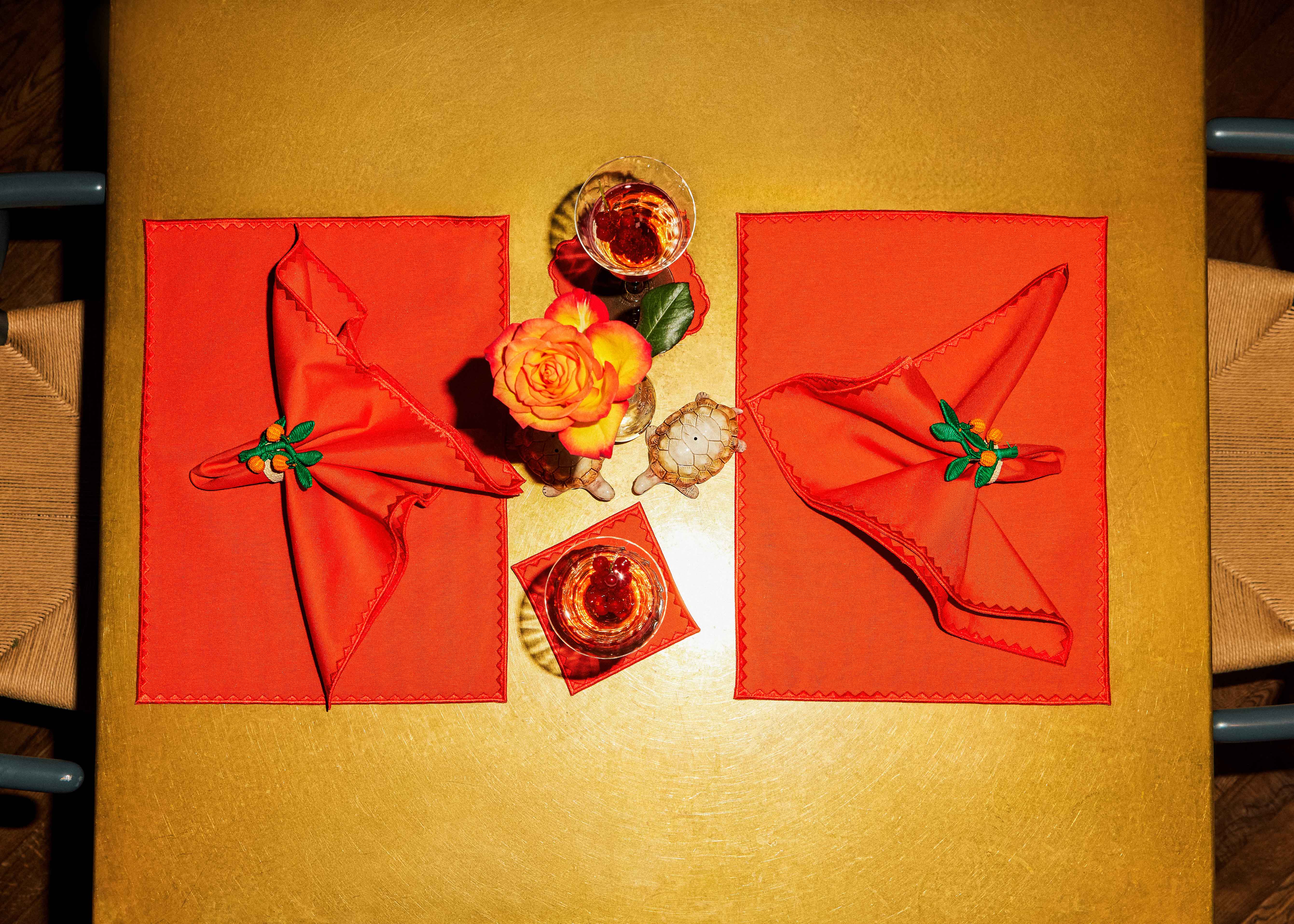 Napkin ring | Orange Branch - per piece