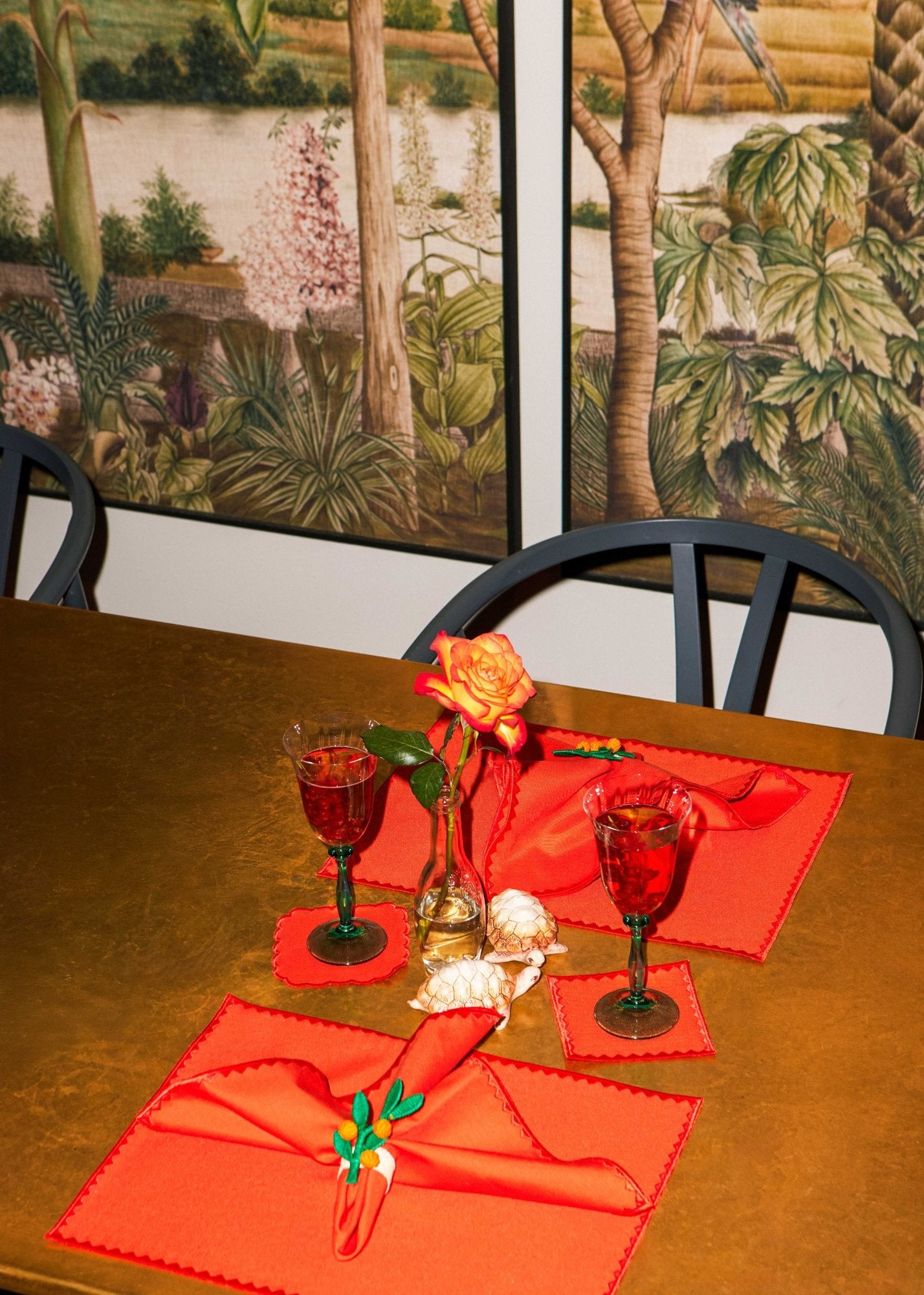 Napkin ring | Orange Branch - per piece