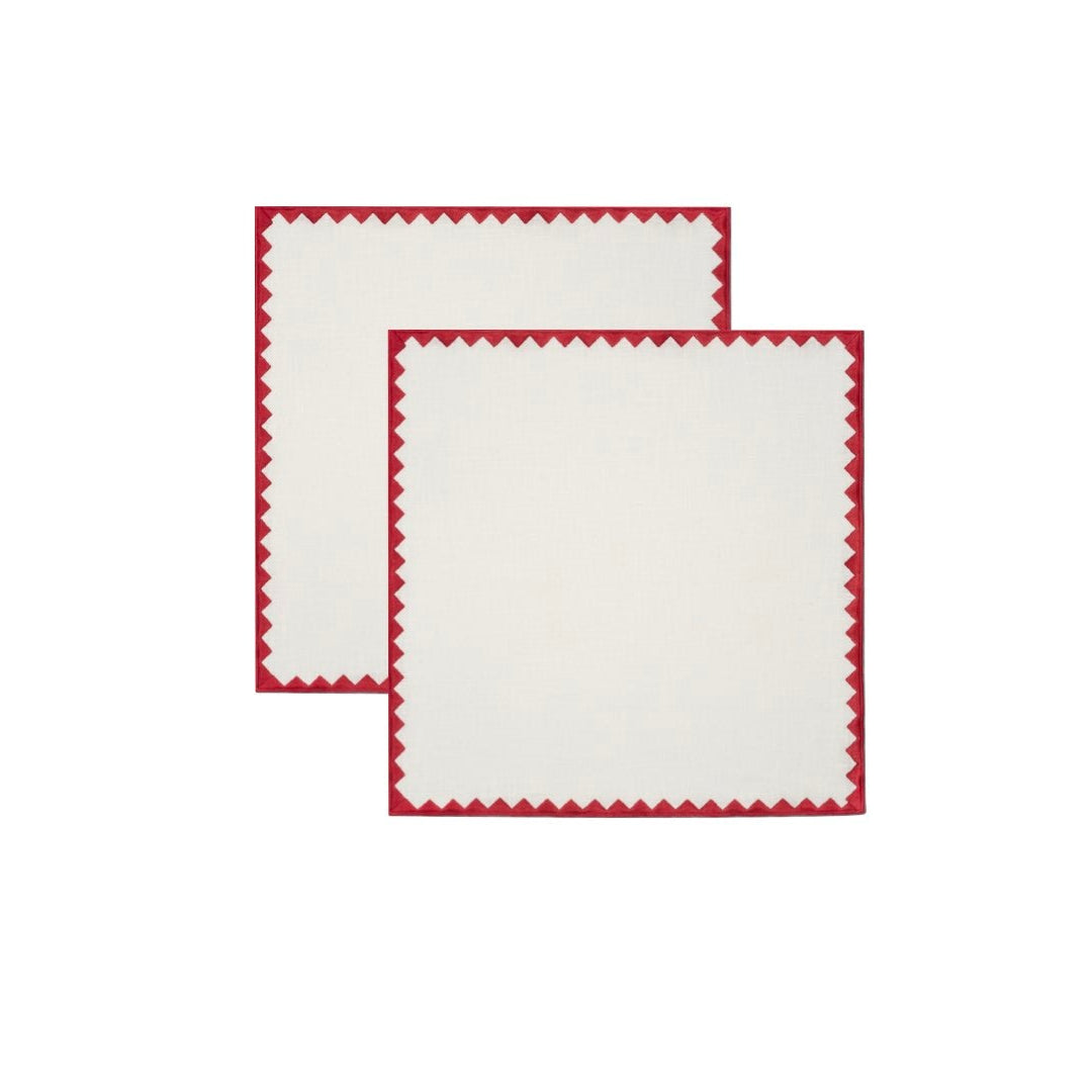 Ziggy Napkin | Ruby Red - set of 2
