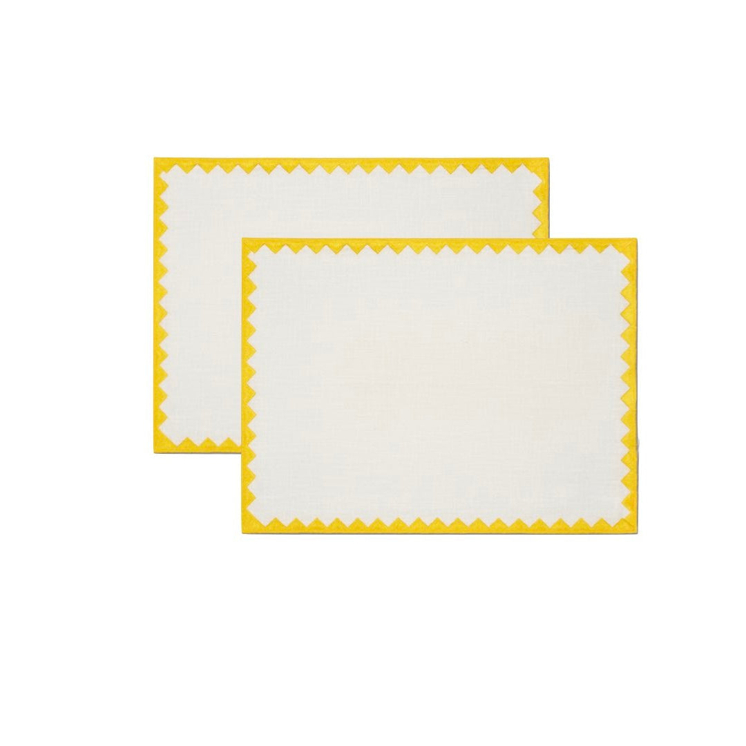 Ziggy Placemat | Yellow - set of 2