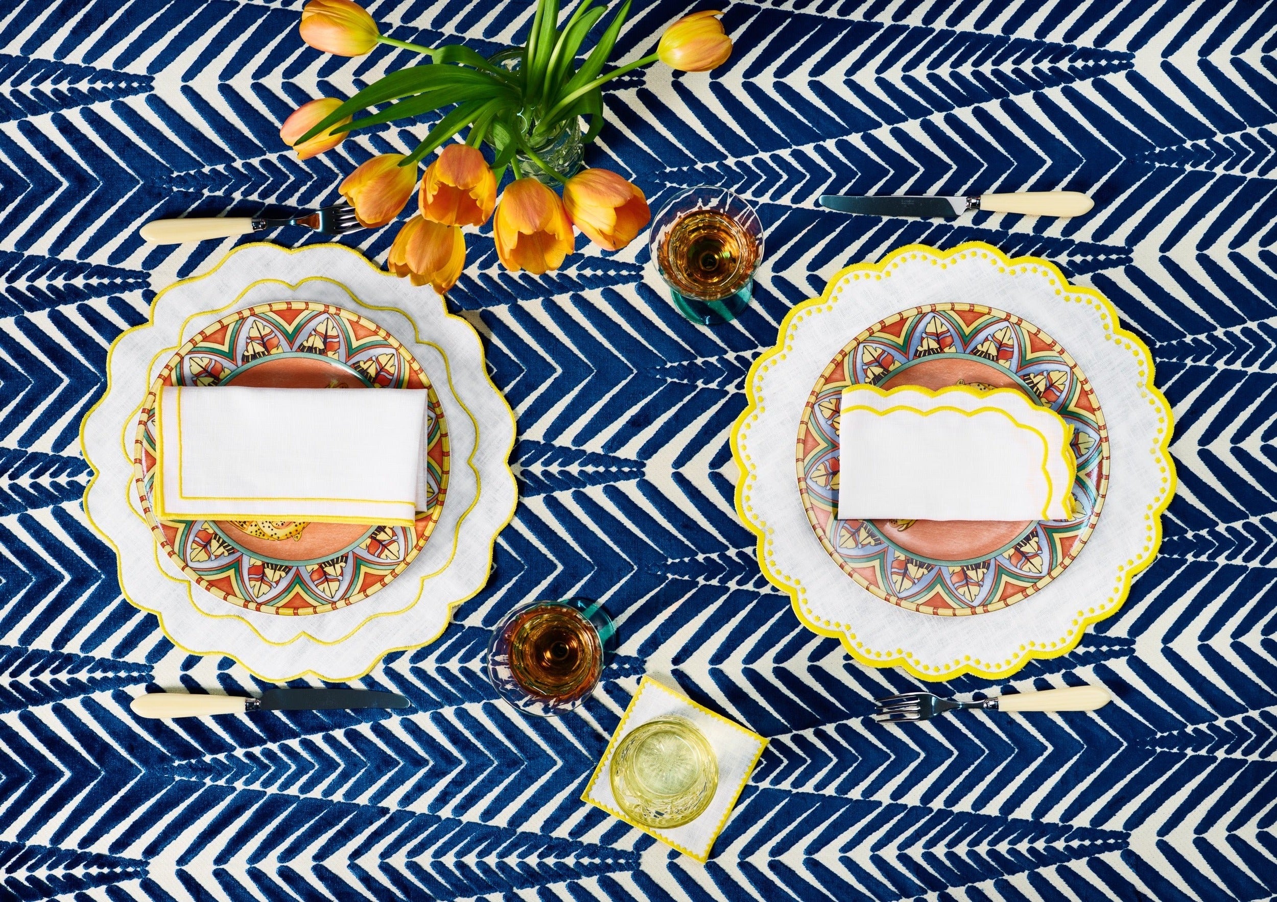 Seafolly Placemat | White with Yellow - set of 4