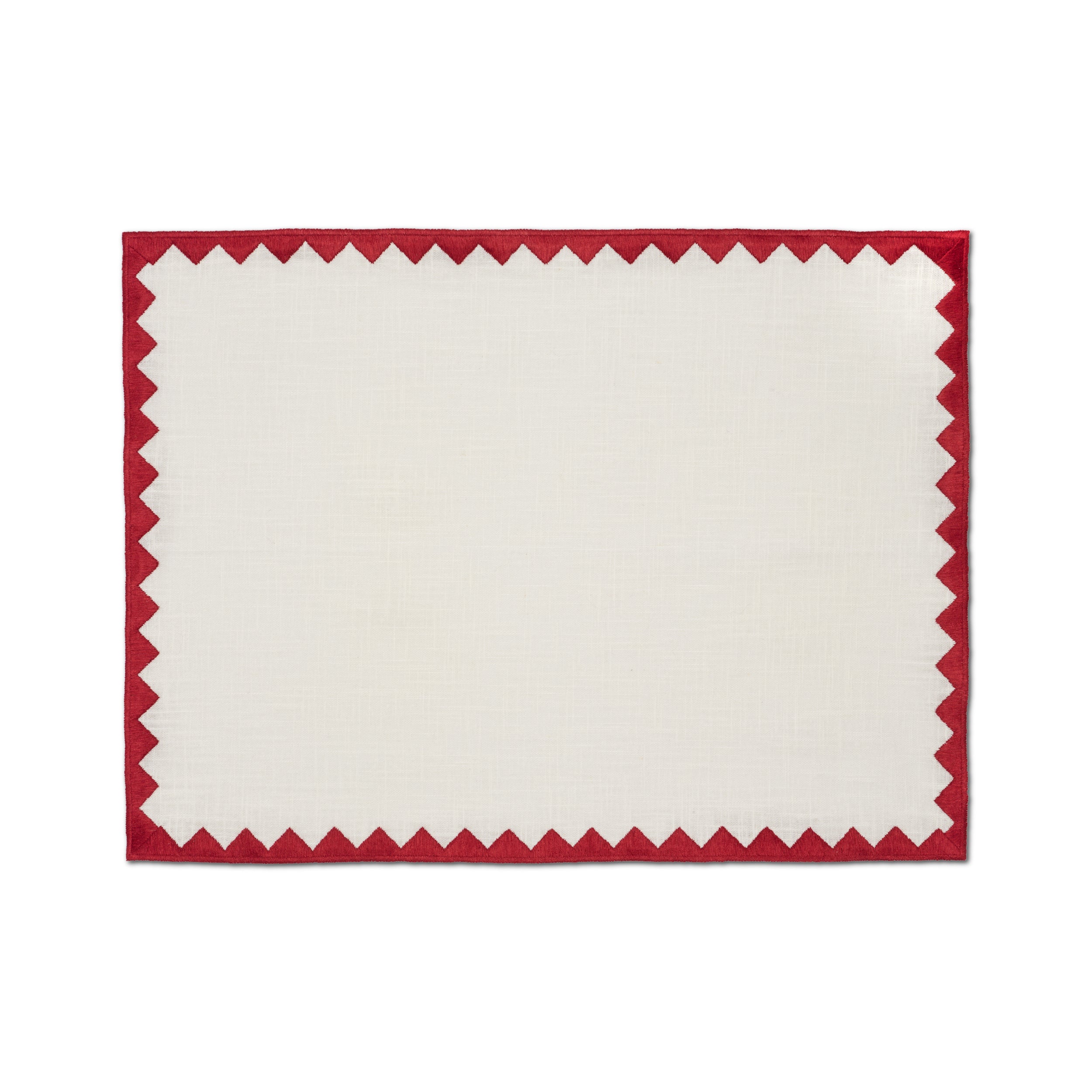 Ziggy Placemat | Ruby red - set of 4