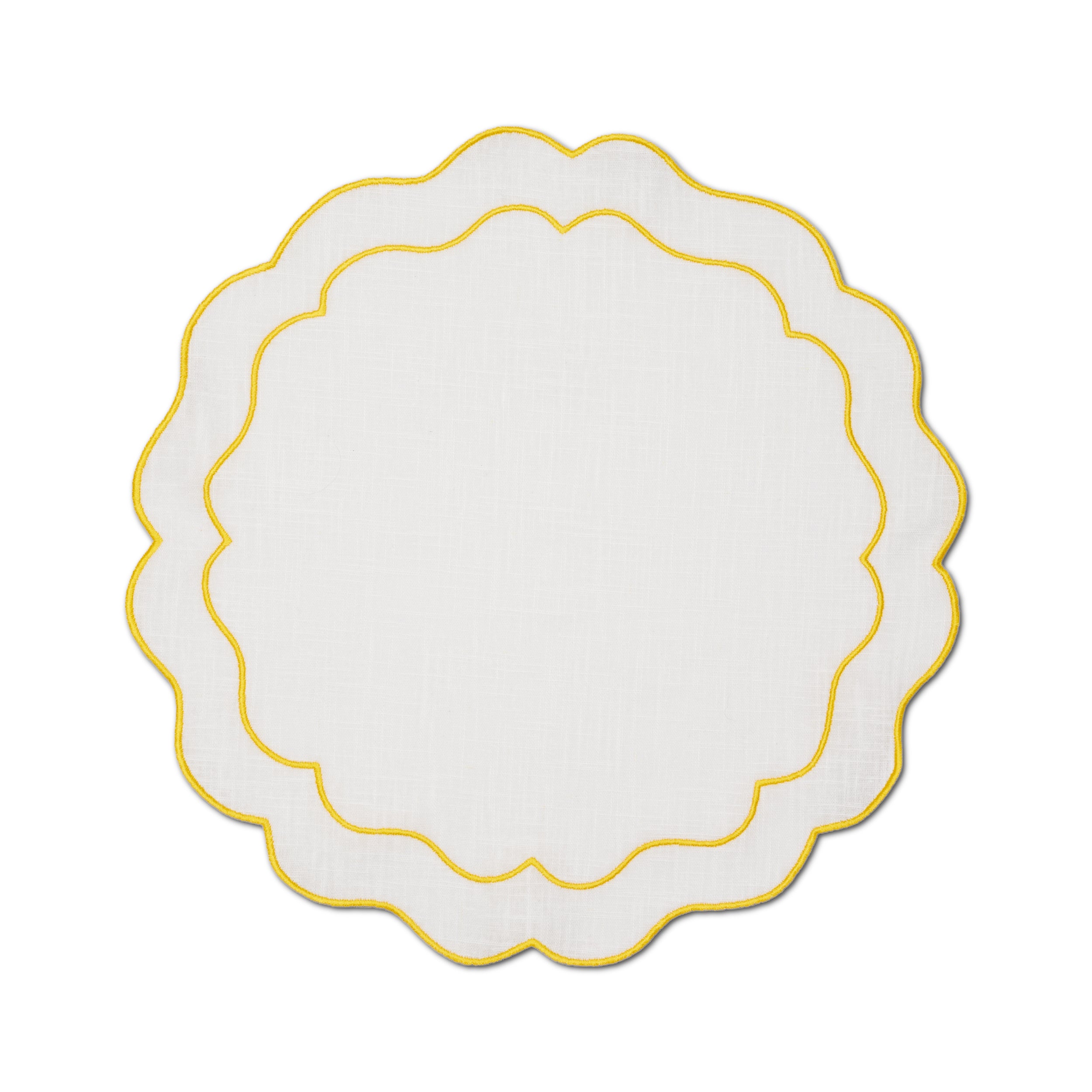 Seafolly Placemat | White with Yellow - set of 4