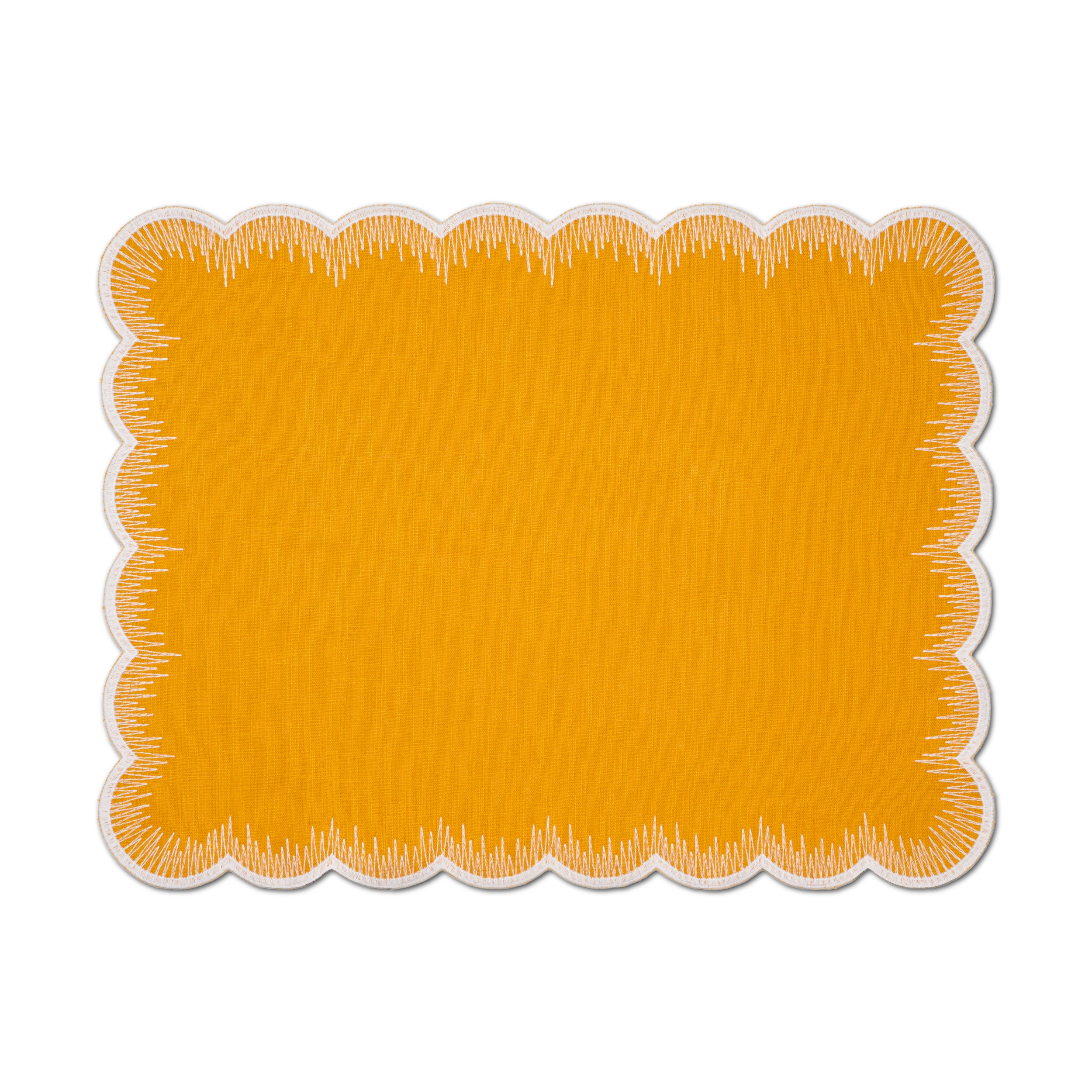 Heartbeat Placemat | Yellow - set of 4